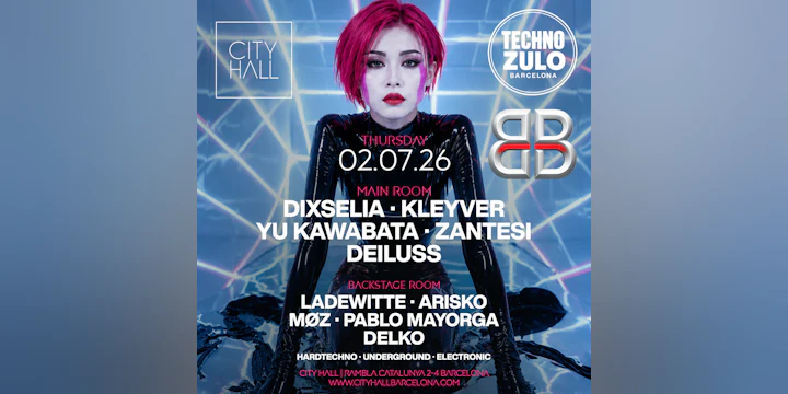 BB - TECHNO ZULO ‖ 2 ROOMS ‖ Free Pass before 1:00 A.M
