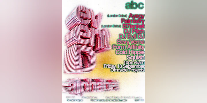 Event D - Alphabet and Dumb Club presents Ayegy & Palmistry