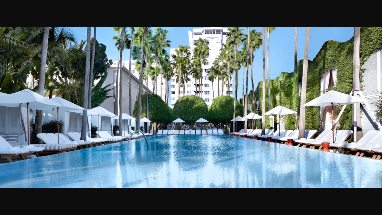 Delano Beach Club at Night