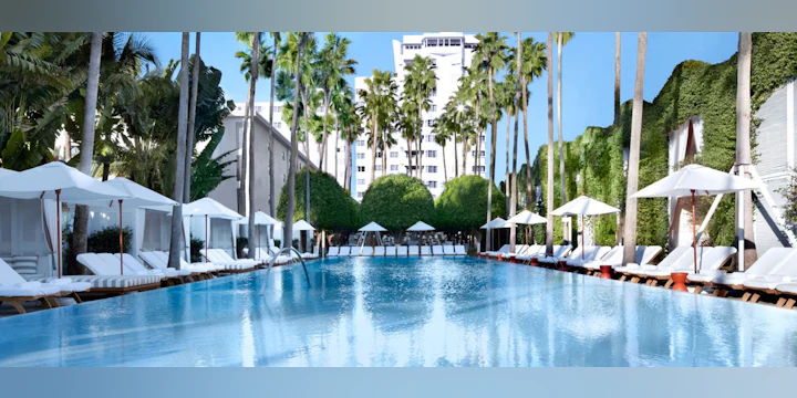 Delano Beach Club at Night