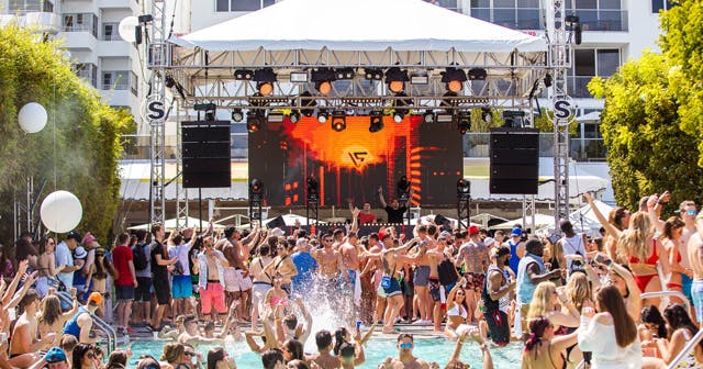 Exclusive Hard Rock Pool Party by AM to PM Miami  SUNDAY! Splash into our  Miami EDM Pool Party + South Beach Party Bus with Free Drinks to Exclusive  Hard Rock Pool