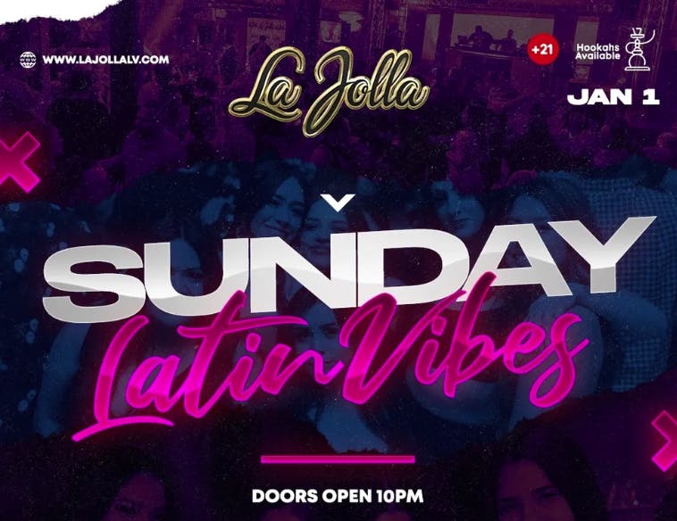 Sunday Latin Vibes at La Jolla Nightclub - Sunday, May 4 2025 | Discotech